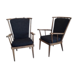 Pair of armcchairs fan Baumann