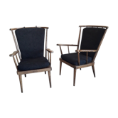 Pair of armcchairs fan Baumann