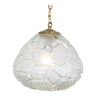 1970s pressed glass hanging lamp
