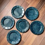 6 Vintage Molin Dinner Plates