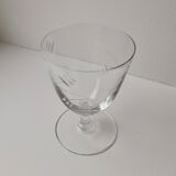 Lot of 6 engraved crystal glasses 30-40 years