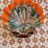 Large ceramic saint jacques shell cup 33x 30 cm - vintage-