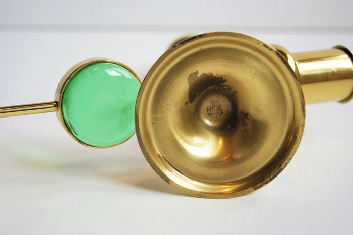 Set of 2 Danish brass candlesticks