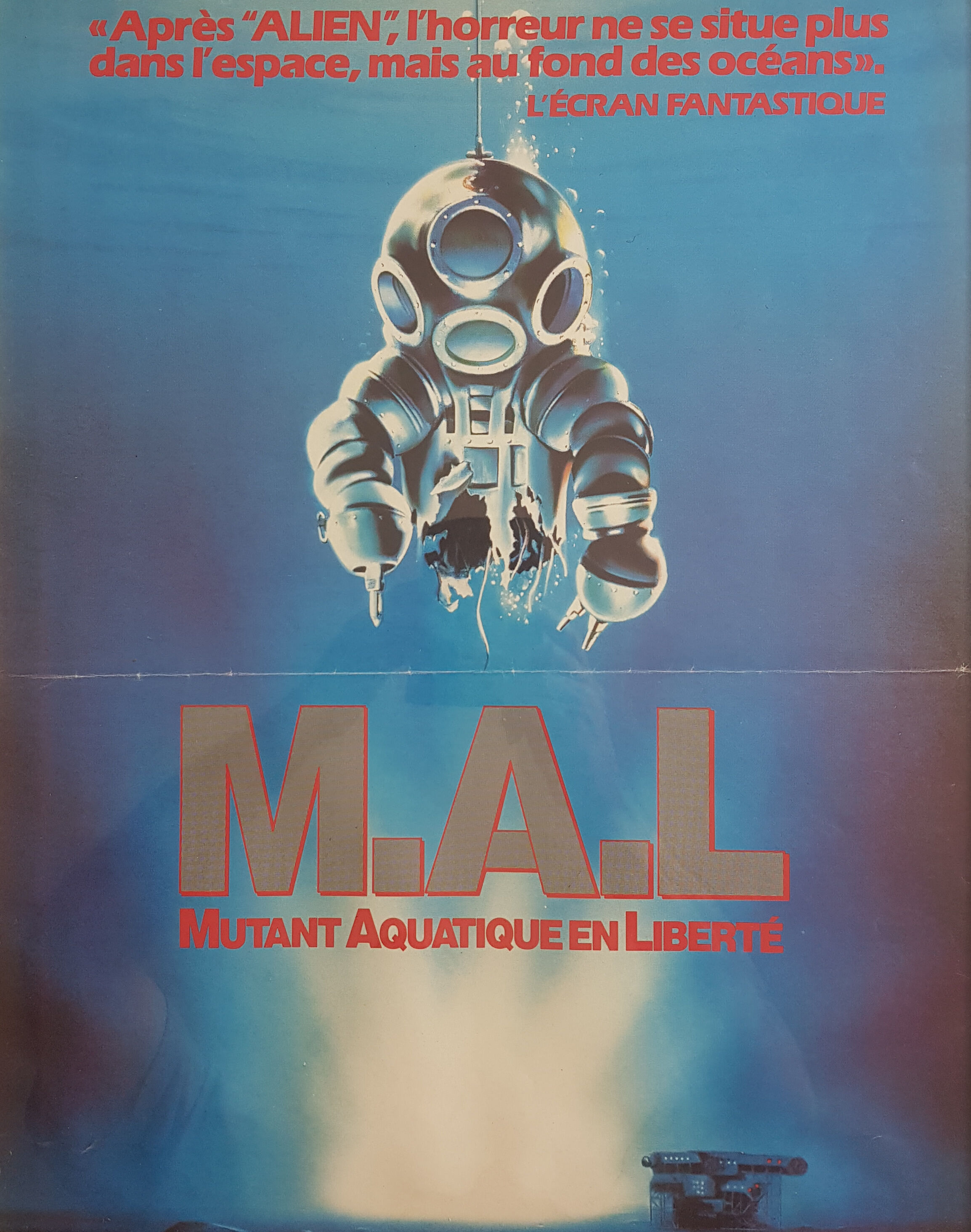 Framed Cinema Poster, M.A.L Mutant Aquatic in Freedom, RCA/Columbia pictures, 1989
