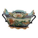 Majolica slip planter