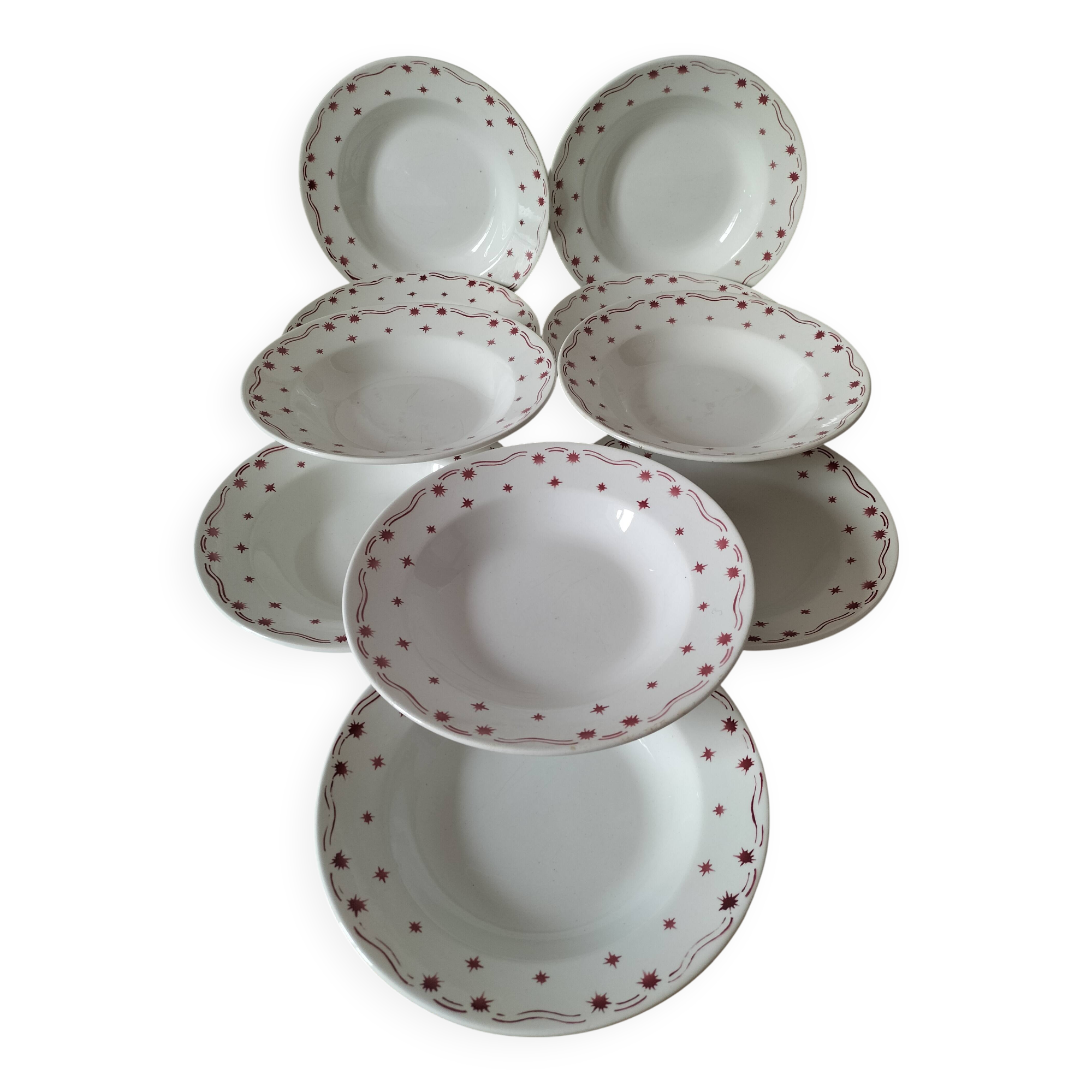 Céranrd Saint Amand plates star model