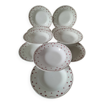Assiettes Céranrd Saint Amand modèle star