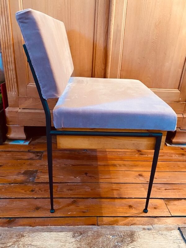 Fauteuil années 60 pieds compas