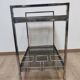 Dessert bar in chromed metal and smoked glass circa 1960