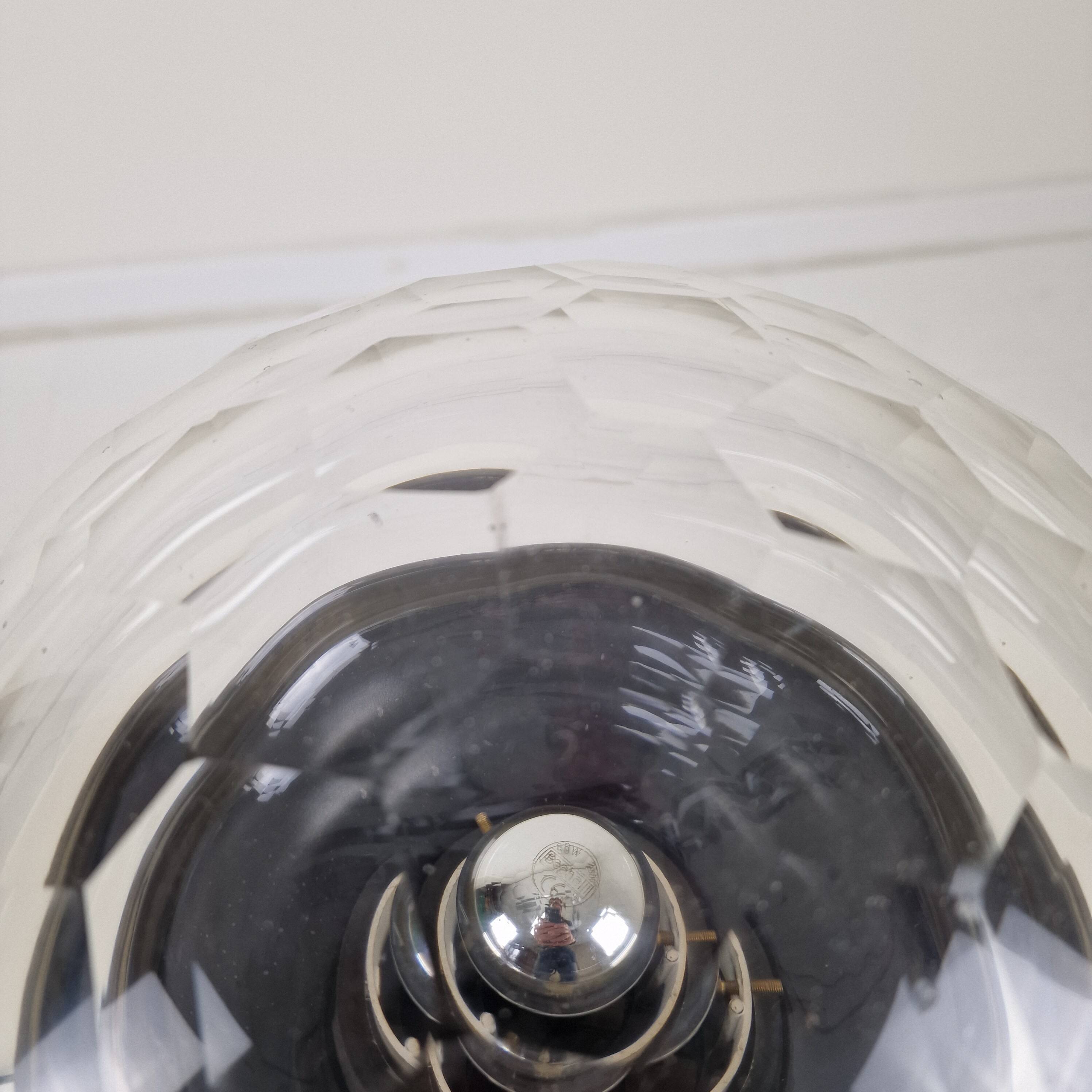 Lampe de table ou de plafond italienne attribuée à Pia Guidetti Crippa pour Lumi