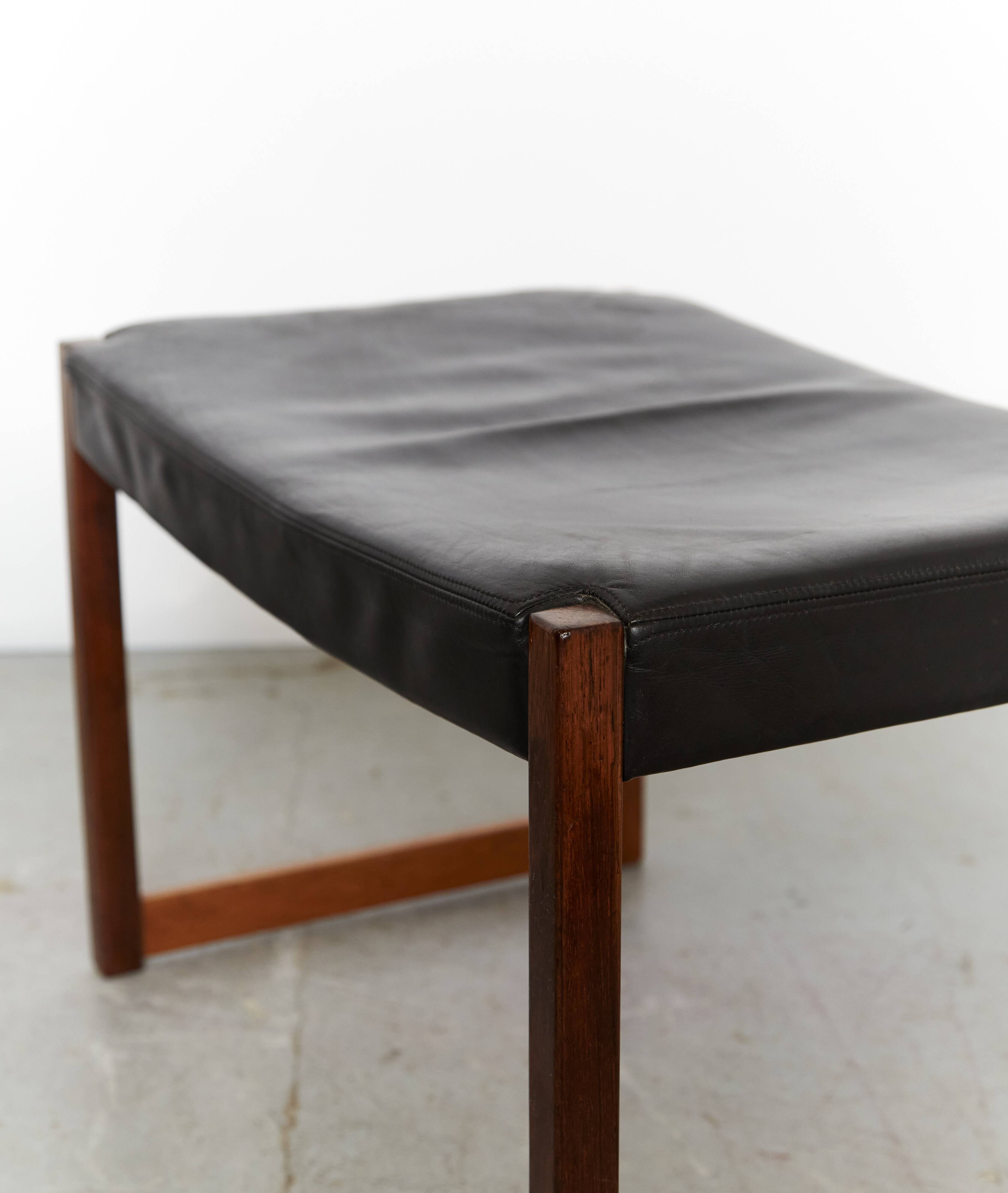 Fauteuil à oreilles et repose-pieds vintage par Rudolf Glatzel pour Kill In