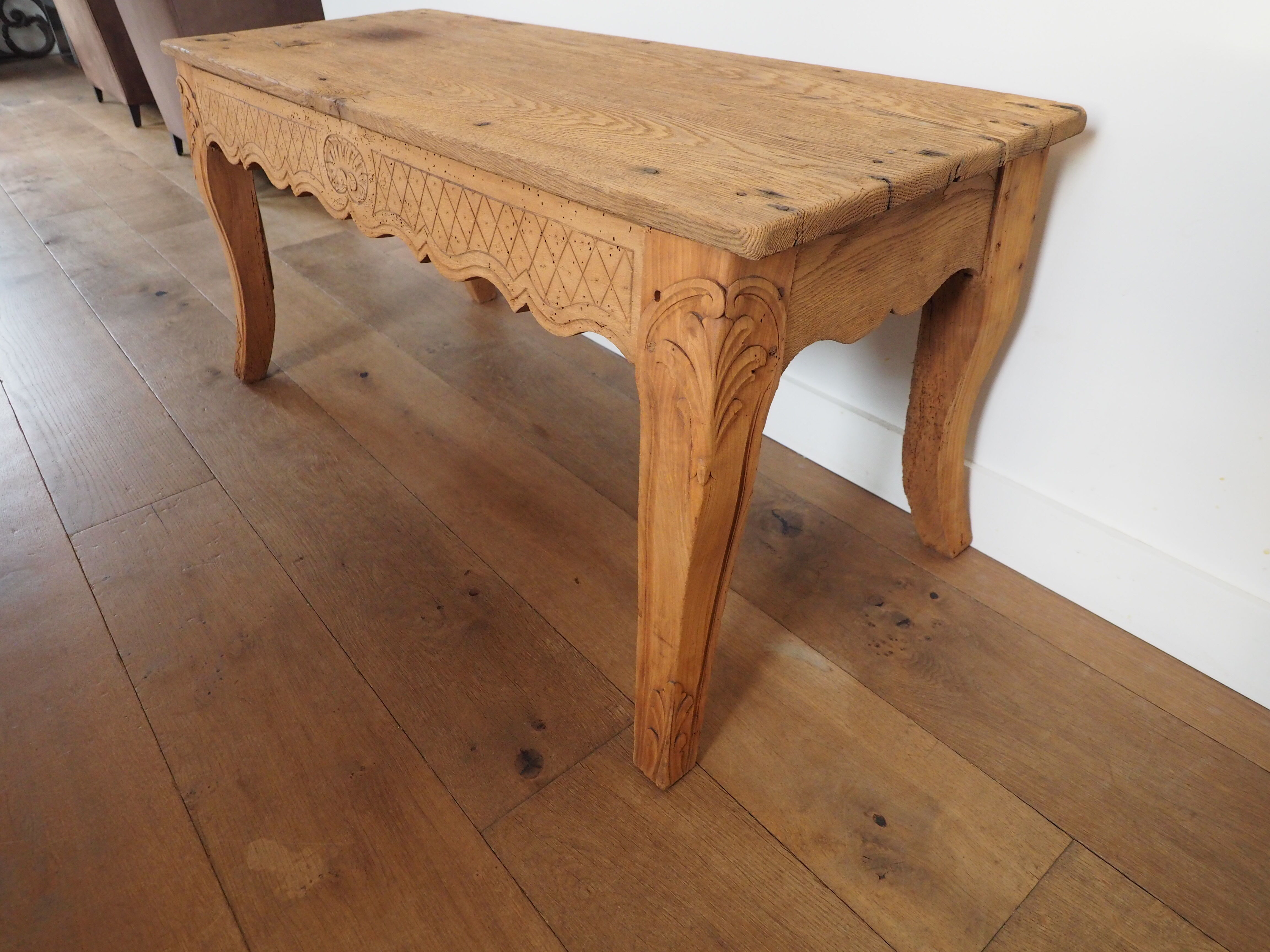 18th oak coffee table