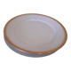 Porcelain plate with gold trim
