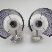 Paire d'appliques murales violet années 70