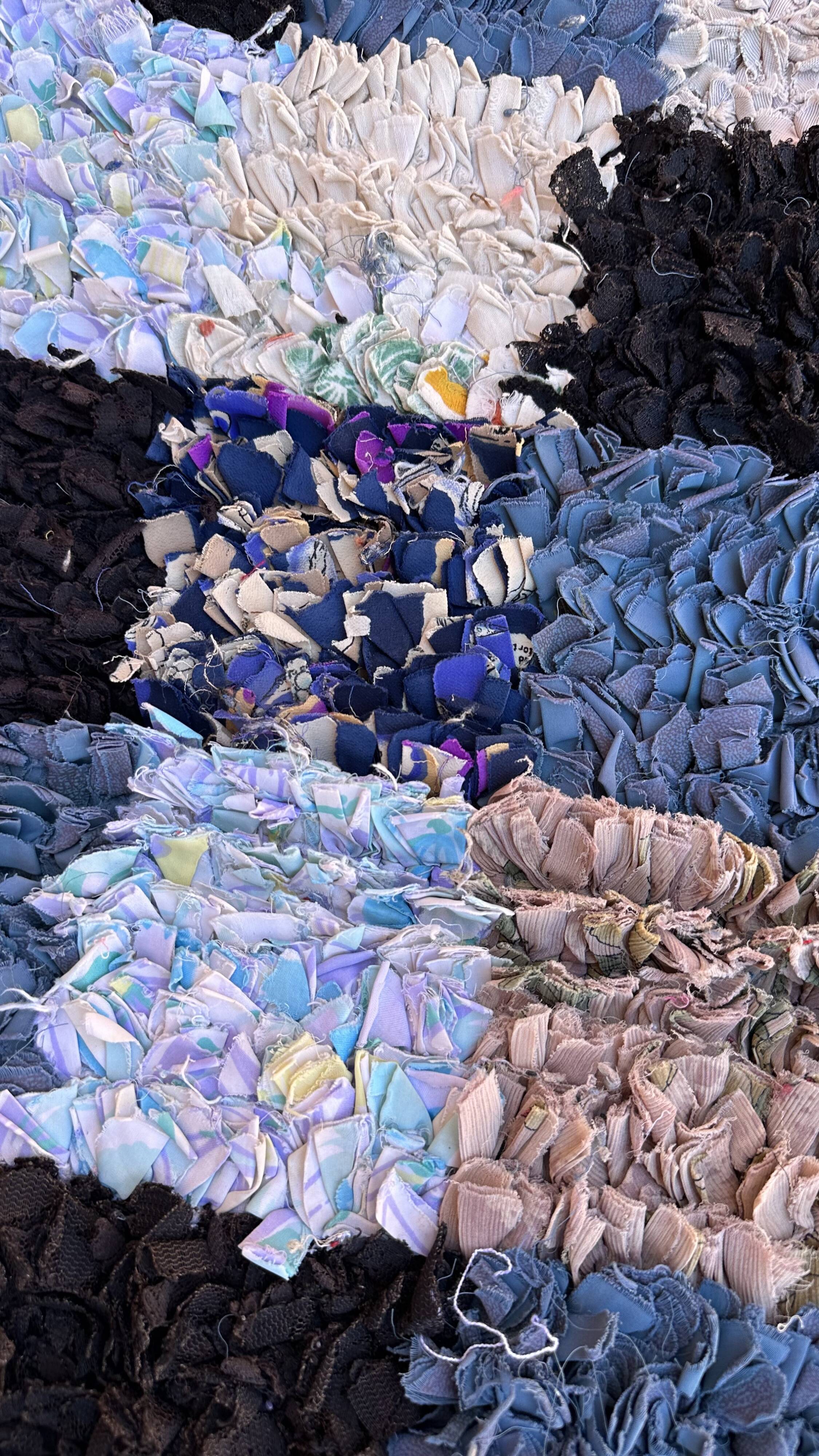 Colorful Boucherouite Moroccan rug - 87 x 152 cm