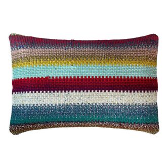 Housse de coussin vintage turque faite à la main, 30 x 50 cm