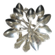 set of 12 silver dessert spoons - silversmith DOUTRE ROUSSEL - mid 19th century