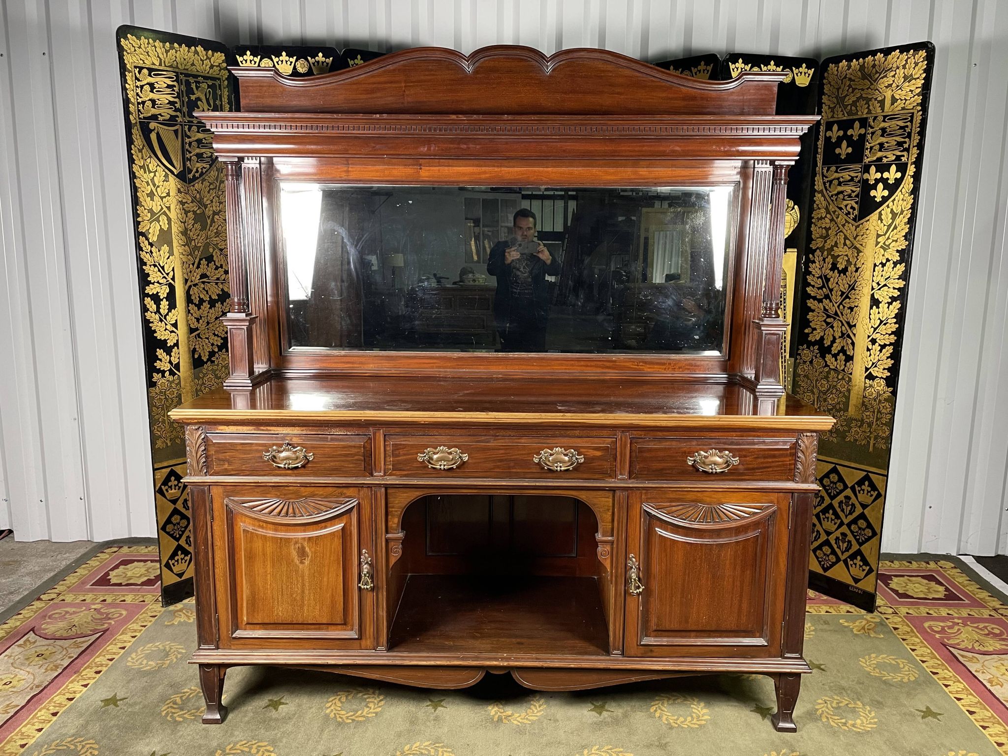 English buffet in solid mahogany hobbs&compagnie london