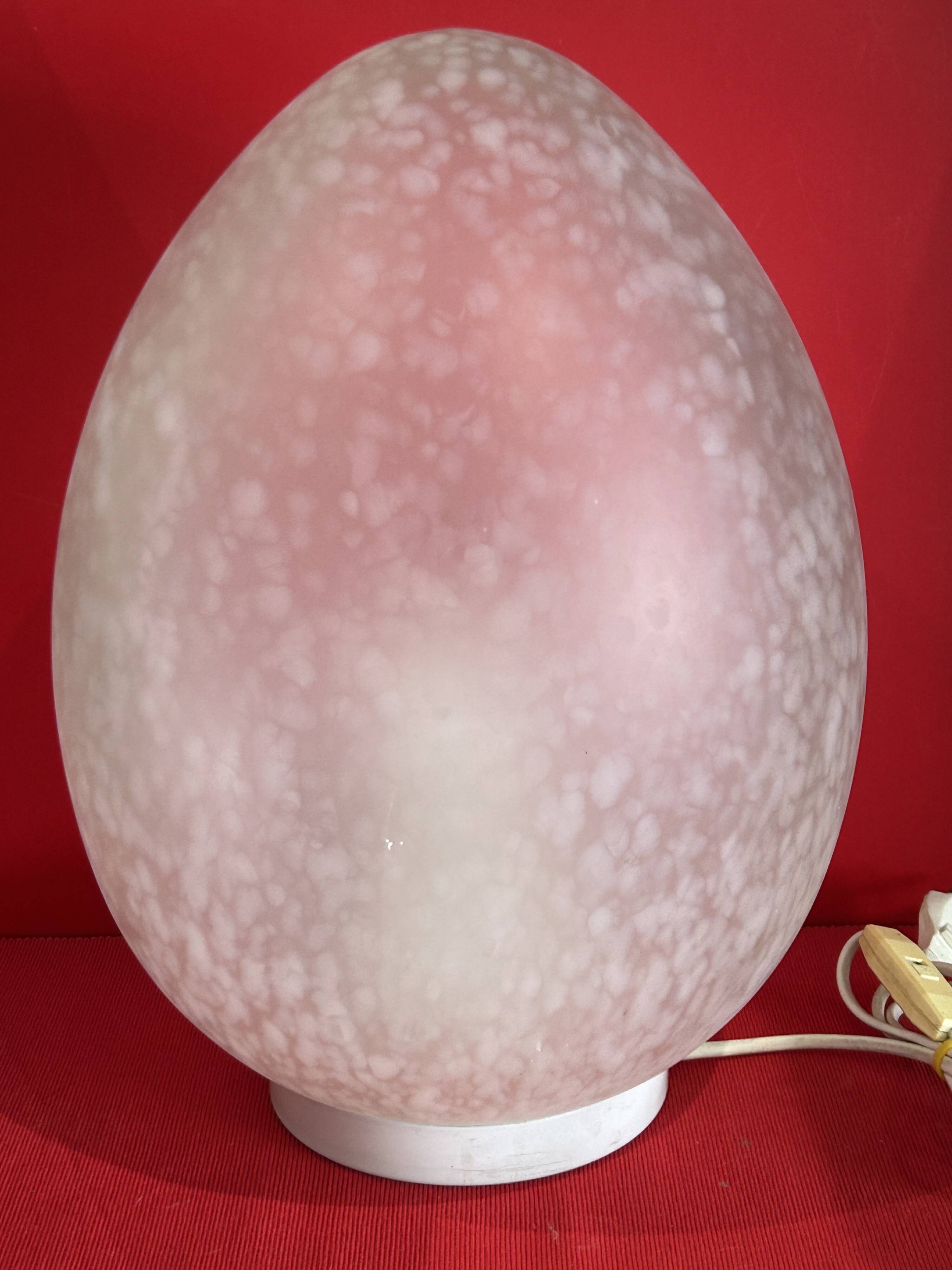 Table lamp - Zen - the egg - speckled glass