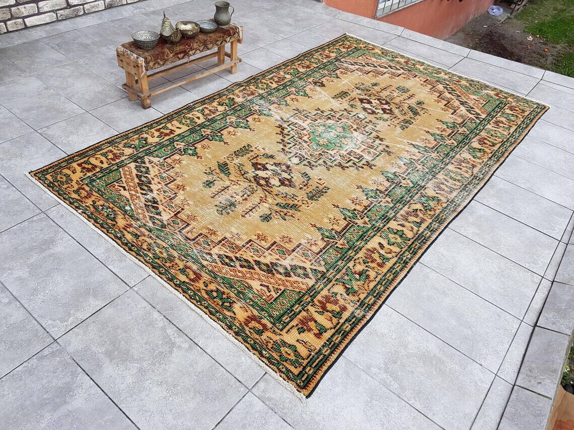 Oushak Turkish Area Rug sku 2333