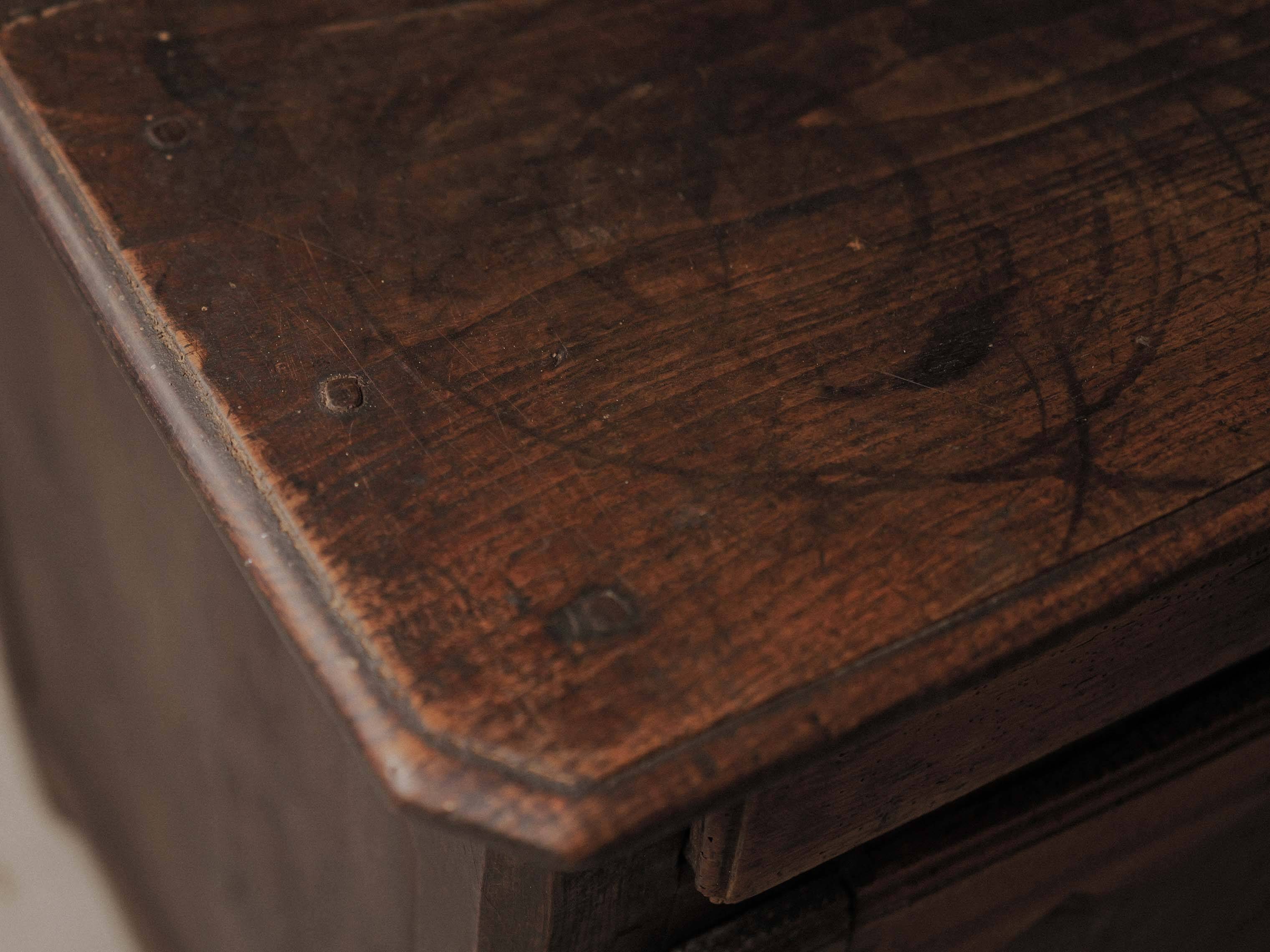 Country buffet in solid wood, Auvergne, 19th century