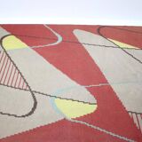 Design Geometric Carpet in Style of Antonín Kybal, 1950s