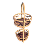 Rattan bottle holder or bottle basket