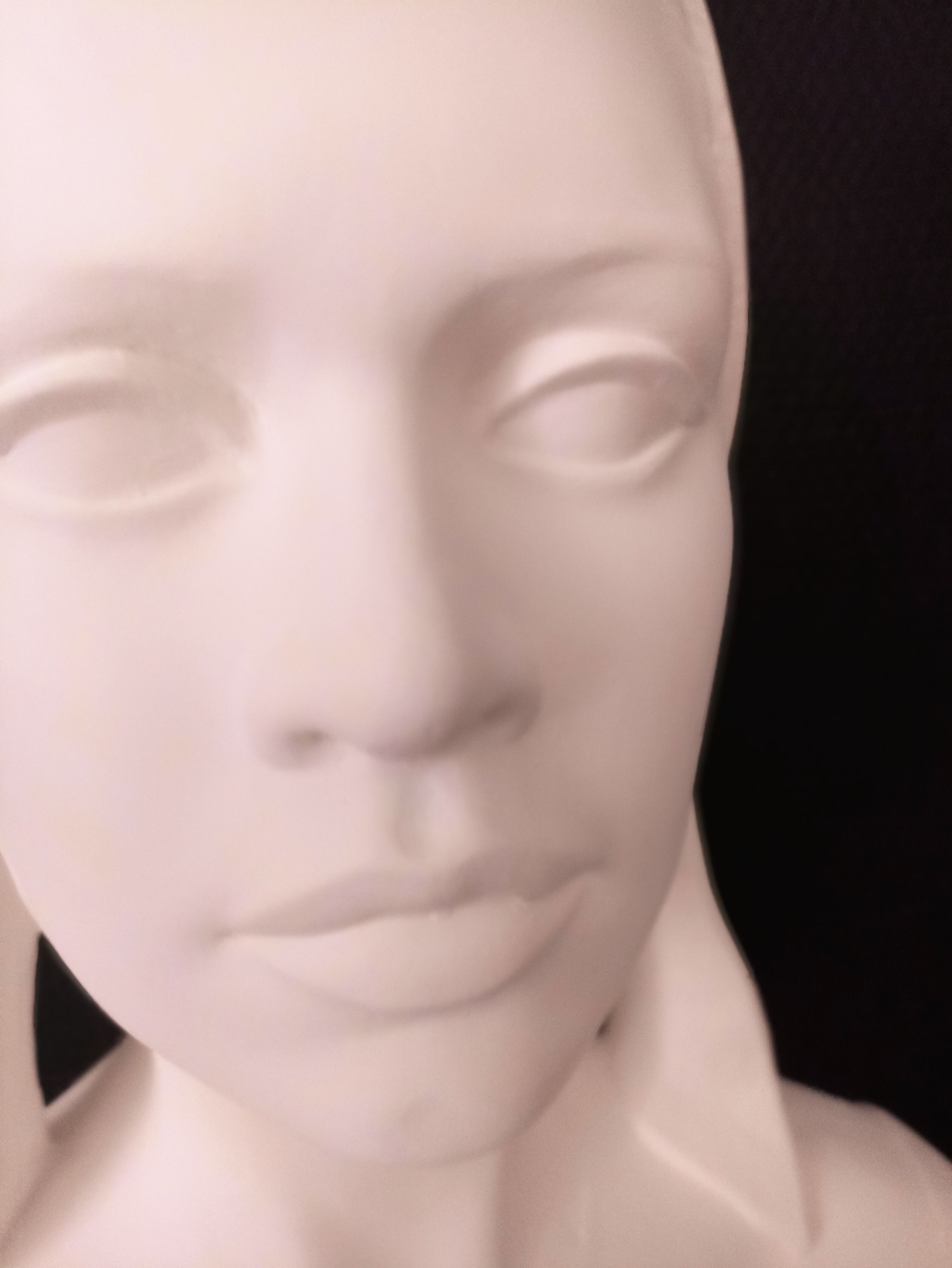 Large bust Marianne H:64cm B. Bardot in plaster