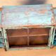 Art Deco wall display case in Burmese teak