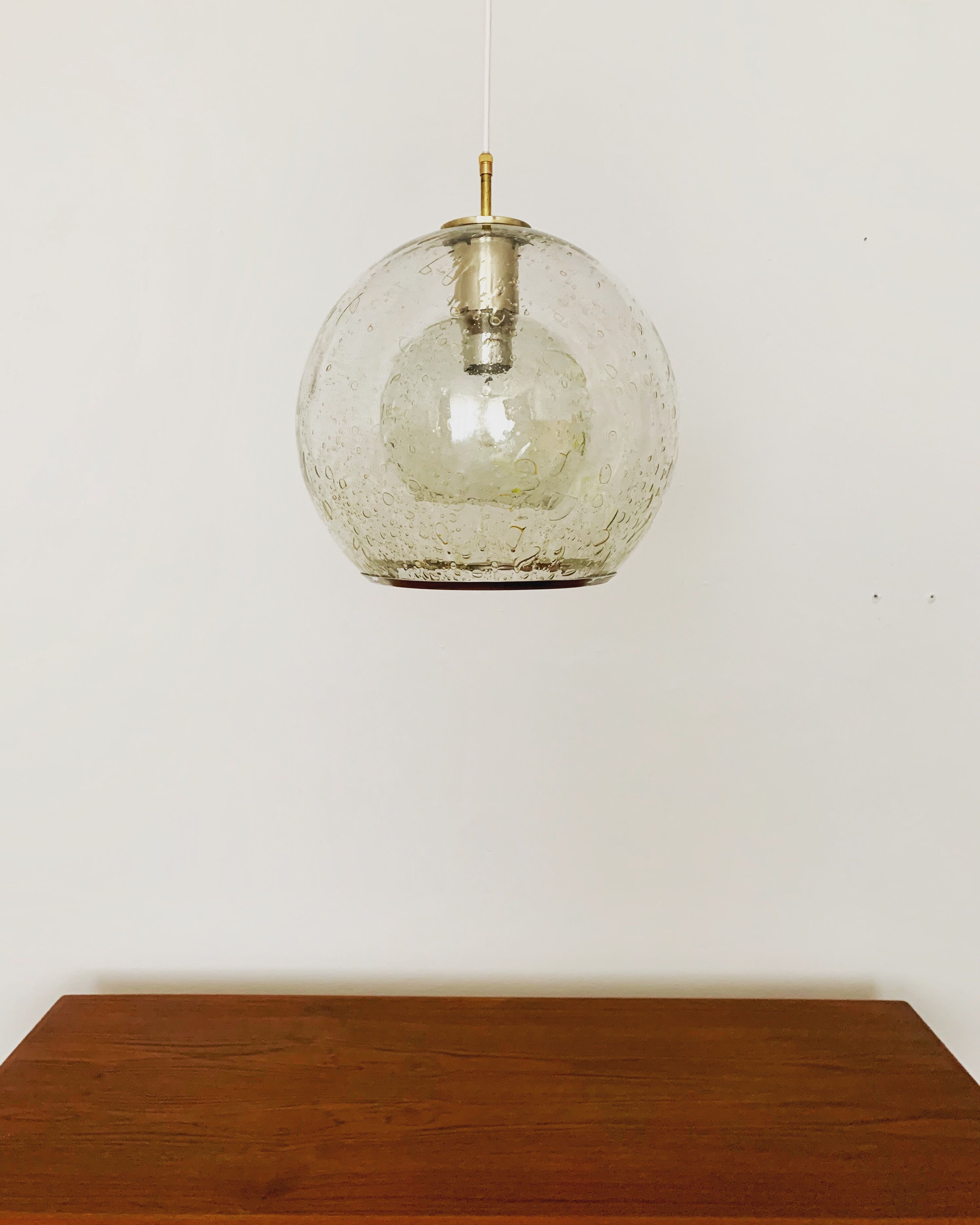 Bubble glass pendant lamp by Doria