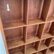 Scandinavian teak locker shelf