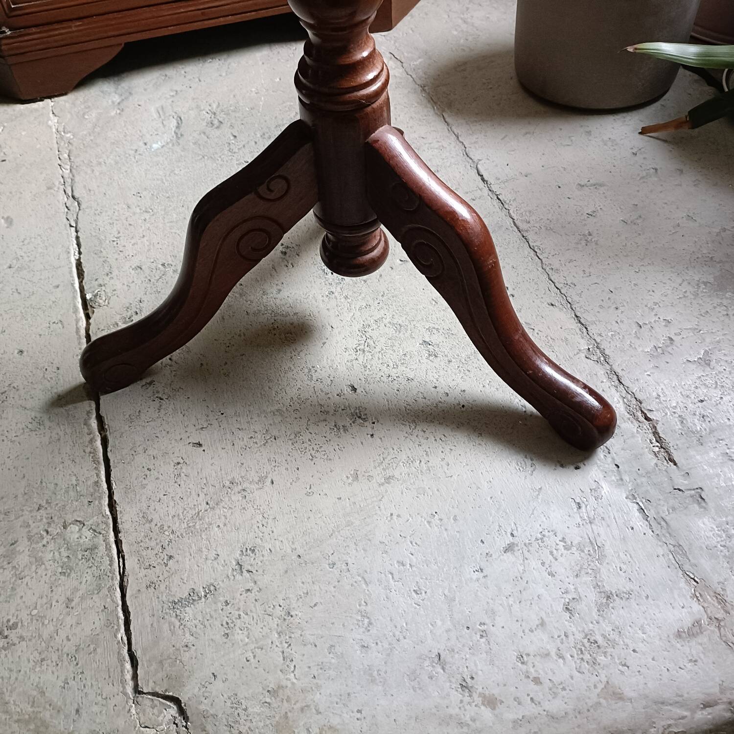 Vintage tripod table.