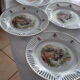 6 assiettes à dessert "scènes galantes"