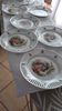 6 dessert plates "scènes galantes"