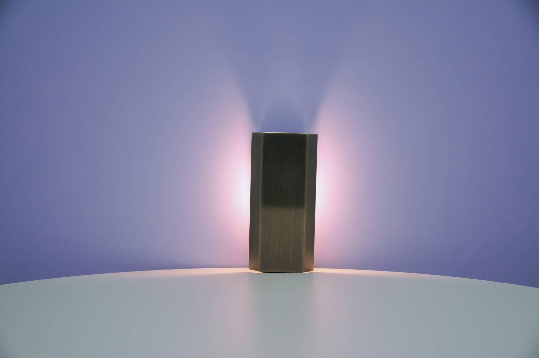 vintage brushed gold wall lamp by Massive