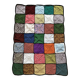 Plaid crochet , couverture vintage 90X120