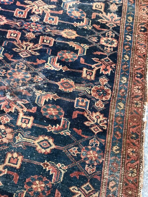 Former carpet Persian Malayer 19th century handmade 94 X 180 CM