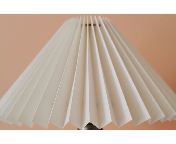 Upcycled Lamp Yellow Pleated Lampshade, Pleated Lampshade Automatic