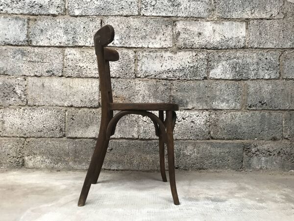 Chaise bistrot en bois Baumann de 1920
