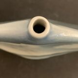 Lens soliflore vase signed Virebent in porcelain, design Yves Mohi, 1970