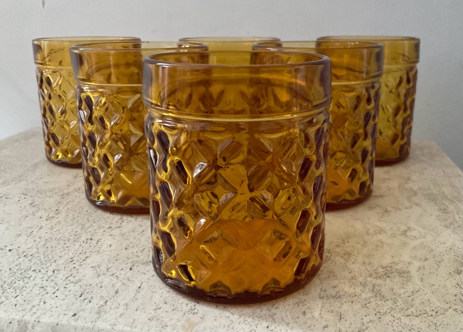 Série de 6 verres Pernod des années 70