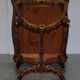 Pine desk with leather and gilding, late Victorian period around 1900.