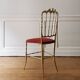 Chaise Chiavari laiton doré, 1950