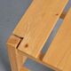 Set of four solid pine chairs by Maison Regain.