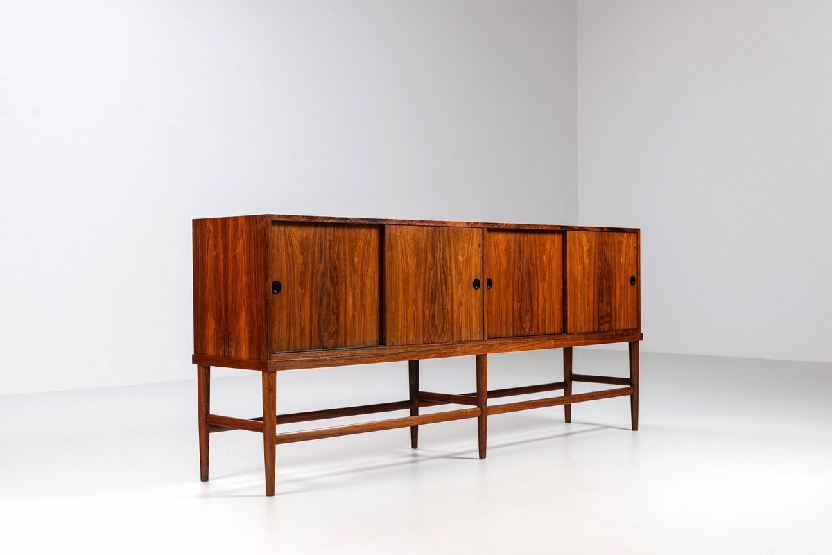 Unusual highboard or sideboard in rosewood Denmark 1967
