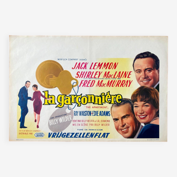 Affiche cinéma originale "La Garconnière" Billy Wilder 36x54cm 1960