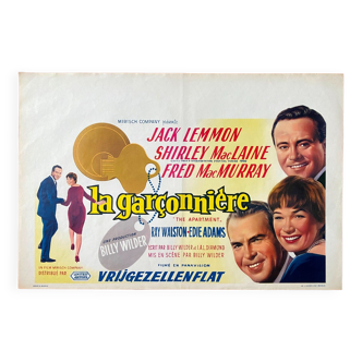 Affiche cinéma originale "La Garconnière" Billy Wilder 36x54cm 1960