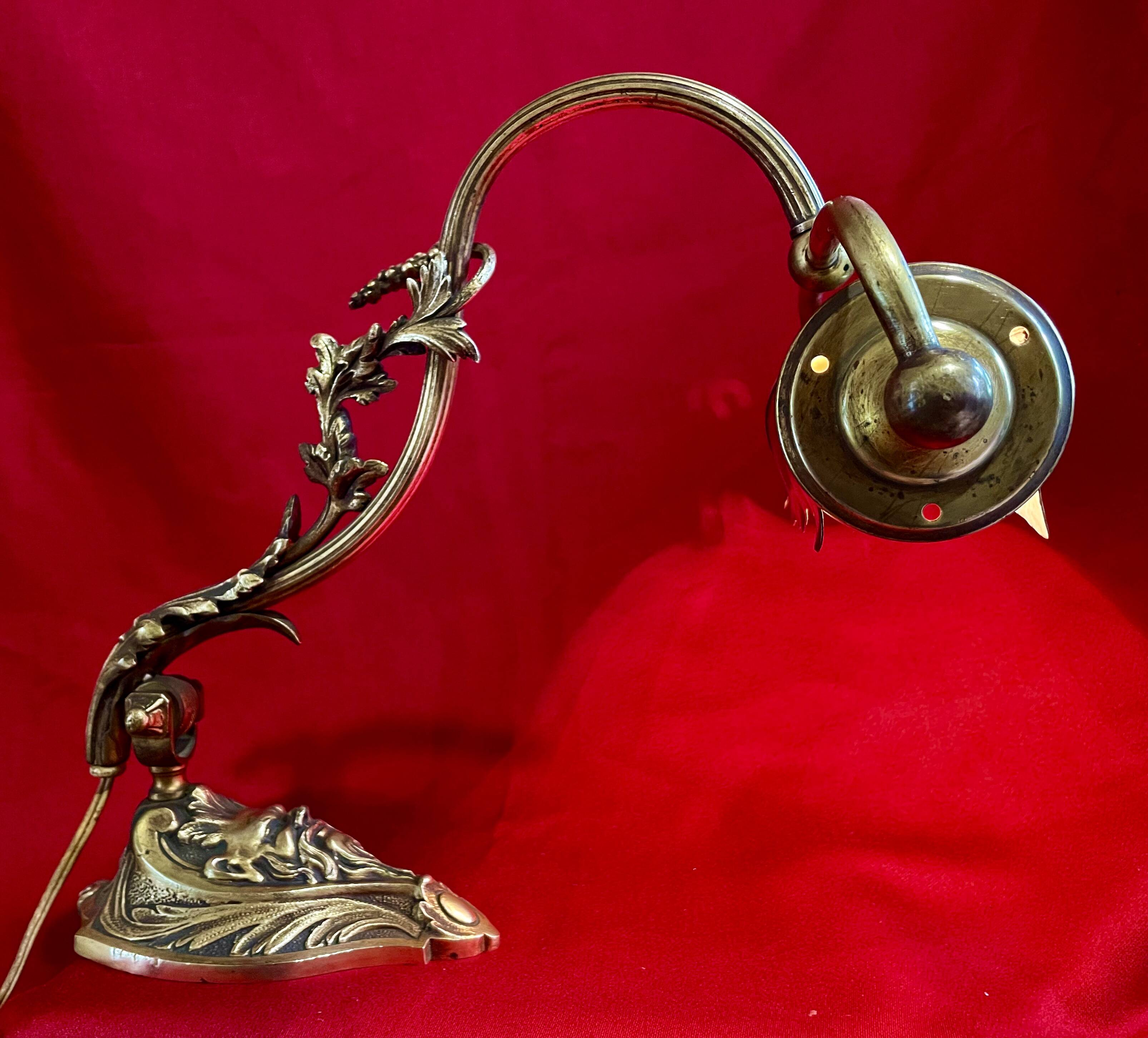 Desk lamp, stamped, 1930