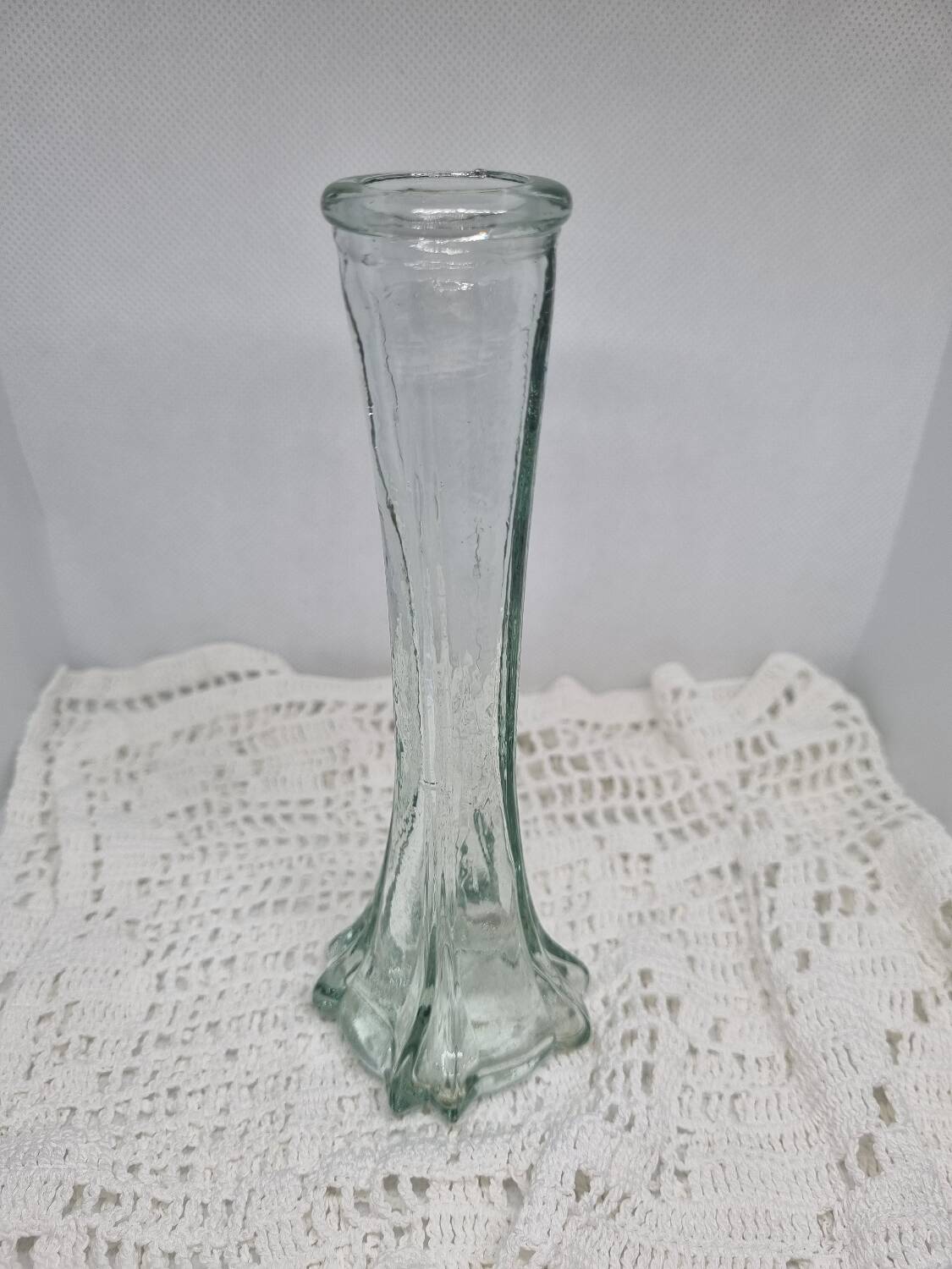Vintage molded glass soliflore