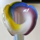 Vase design Fleur Arum. In blown art glass, Murano style. 21 cm.